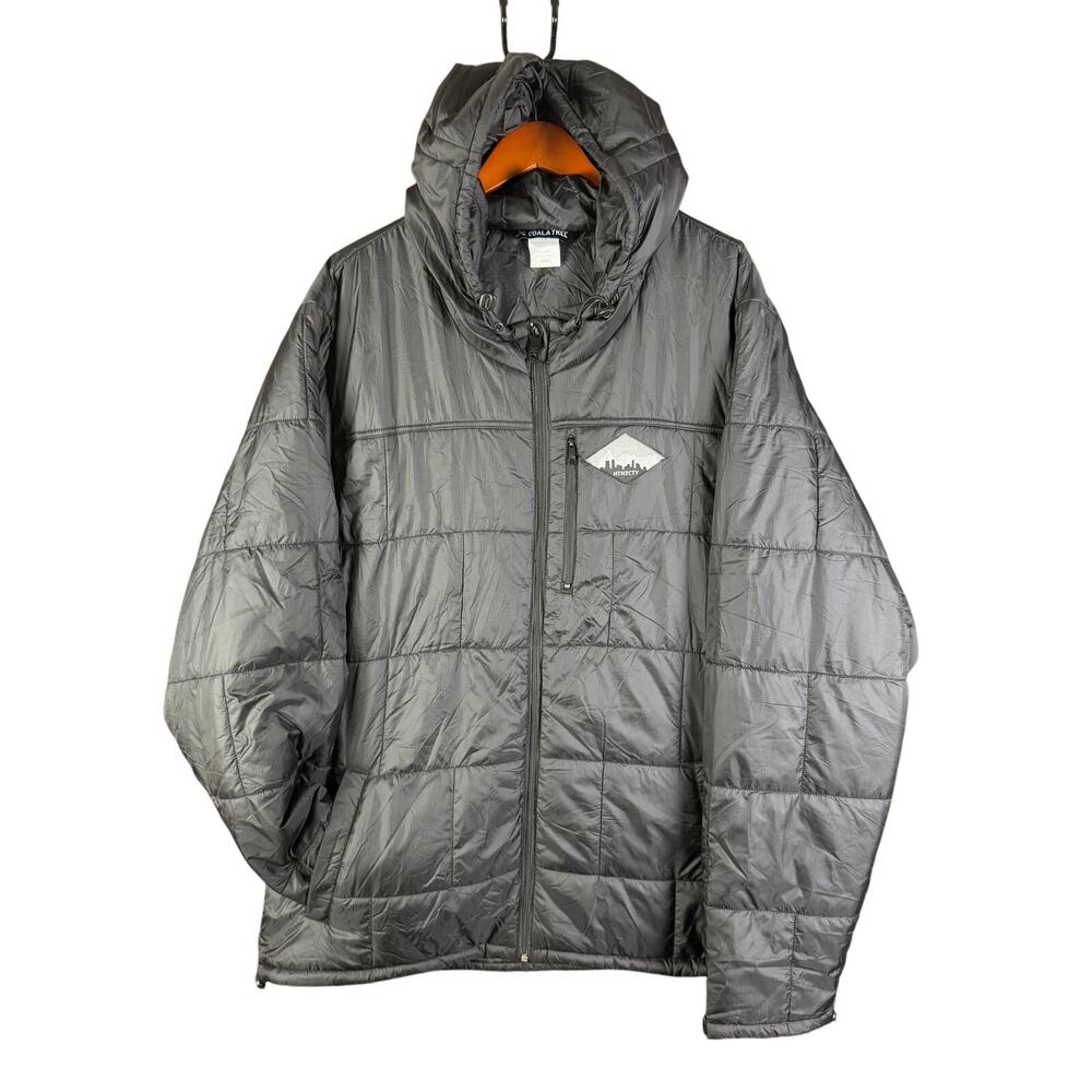 Coalatree Camper Hooded Puffer Jacket MNT2CTY Comformax Insulated Black Mens 2XL